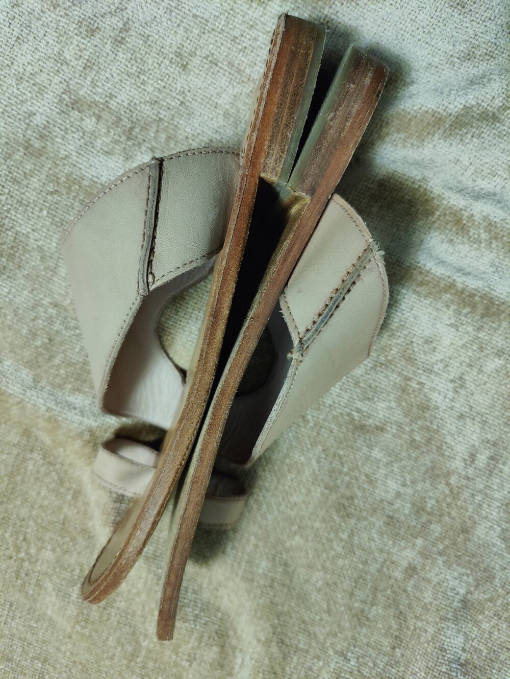Free People Sant Antoni Slide Natural Sandals Size 7.5 (38) - Picture 5 of 13